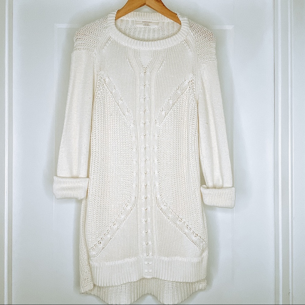Zara Chunky Cable Knit Sweater Sz | Medium